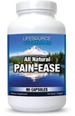 LifeSource Vitamins All Natural Pain Ease - 20 synergistiska örter och enzymer som naturligt och säkert stöd: Huvudvärk och migrän - knän - axlar - gemensamma - Leg Pain - Spänning