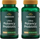 Swanson Ultra Potency Probiotic Digestive Health Immune System Support 66 miljarder CFU Prebiotic NutraFlora scFOS 60 DRcaps Veggie Capsules (Caps) (2 Pack)