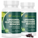 oumebiu Liposomal Glutathione 2000 MG, 10x Bättre Absorption, Glutathione Supplement med Hyaluronic Acid+Collagen Peptide+Resveratrol, Kraftfull Antioxidant, Hälsa Åldrande, Immunhälsa, 120 Räkna