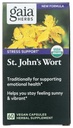 Gaia Herbs St John's Wort, Vegan Liquid Capsules, 60 Count - Stress Support för att främja en positiv och solig humör
