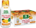 FeelGood Superfoods Vita Fruits och Veggies Immune Support Shot Supplements, Orange Flavor, Pack of 10 Immunity Shots, Immune System Booster Drink Made med 25 Organic Fruit & Vegetables