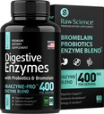 Digestive Enzymer med probiotika för kvinnor och män Digestive Health - Bloating Relief, Gut Health Supplements: Bromelain, Papaya Enzyme, Acidophilus Probiotic, Lactase Enzymes for Digestion - 60 Pills