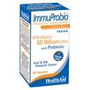 HealthAid ImmuProbio 60 Caps - 50 miljarder CFU med prebiotiska, en gång dagligen, syra och Bile Resistant Strains, Vegan