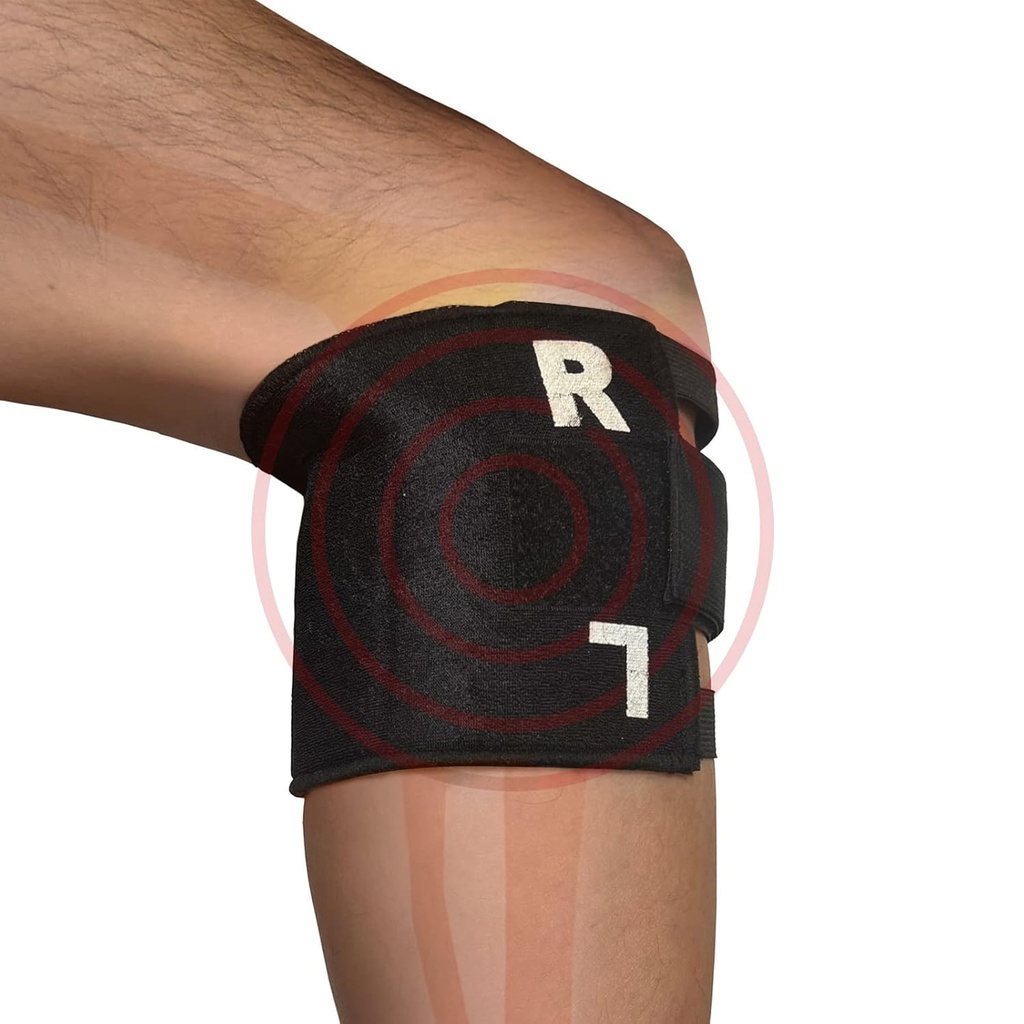 Knee Brace för Sciatica som ses på TV med Tryckpunkt Brace Relieve Acupressure Leg Sciatica, Justerbar självuppvärmning Knee Support Wraps & Pain Relief för män och kvinnor (CL-1)