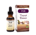 Amber NaturalZ TYD Thyroid Balance Herbal Supplement för hundar, katter, fåglar, Guinea grisar och kaniner | Herbal Pet Supplement för sköldkörtelhälsa | 1 Fluid Ounce Glass flaska | Tillverkad i USA