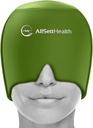 Migraine Relief Cap Ice Head Wrap Headache och Migraine Hat | Headache Relief med Hot / Cold Gel Head Ice Pack med Face och Eye Headache Mask Compress - Green