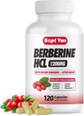 Berberine Supplement 1500mg med Ceylon Cinnamon - Berberine Capsules med Bitter Melon, Banaba Leaf, Gymnema Syivestre för Immune, Metabolism, Digestion & Heart Health, Vegan 120 Capsules
