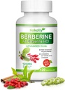 Berberine Supplement 1200mg -Natural Plant - Baserat med Berberine HCL, kanel, Bittermelon, Gymnema (120 kapslar)