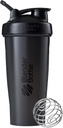 BlenderBottle Classic Shaker Bottle Perfekt för Protein Shakes och Pre Workout, 28-Ounce, Black