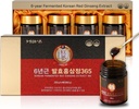 6-årig Fermented Korean Red Ginseng Extract | 4X 200g Bottles | 9,6 mg Ginsenosides per 15g | Energi, Fokus, Trötthet, Immun Support | Herbal Supplement för Män & Kvinnor