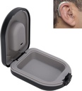 Hearing Aid Case, Hearing Aid Travel Case, BehindtheEar Hearing Aid Tillbehör, Waterproof Drop Resistance Storage Box, Black (2,6 x 2 x 1in)