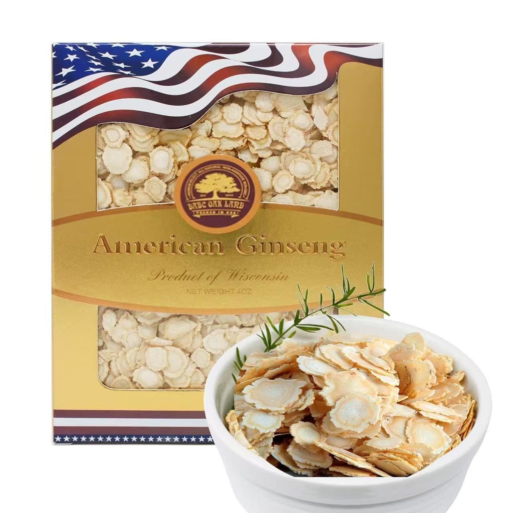 American Ginseng Slices från Wisconsin, DOL American Wisconsin Ginseng Slices Root for Tea, Energy for Men Women Mental Health Boosts Immunity, Gluten Free, Small Round 1 Box på 4 Ounces