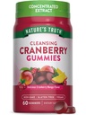 Naturens Sanning Cranberry Gummies | 60 greve | Vegan, icke-GMO & Gluten fri tillägg | Cranberry Mango smak