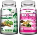 GreeNatr Total Wellness Support med Ashwagandha kapslar med svartpeppar för förbättrad absorption - och naturlig klimakteriet Herbal Complex