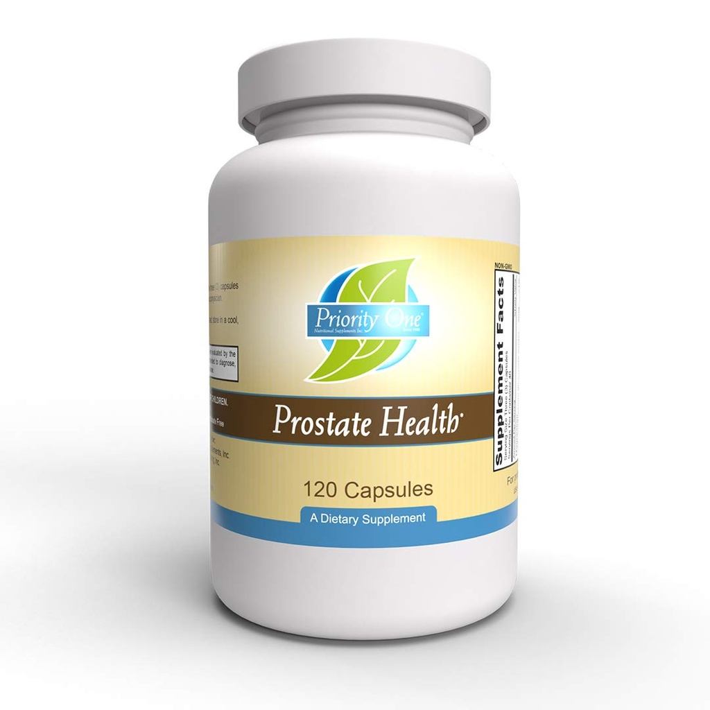 Priority One Vitamins Prostate Health 120 kapslar - Stödja en hälsosam prostata samtidigt som man upprätthåller manliga hormoner inom den normala randen med den extra fördelen av prostata hela körteln. *