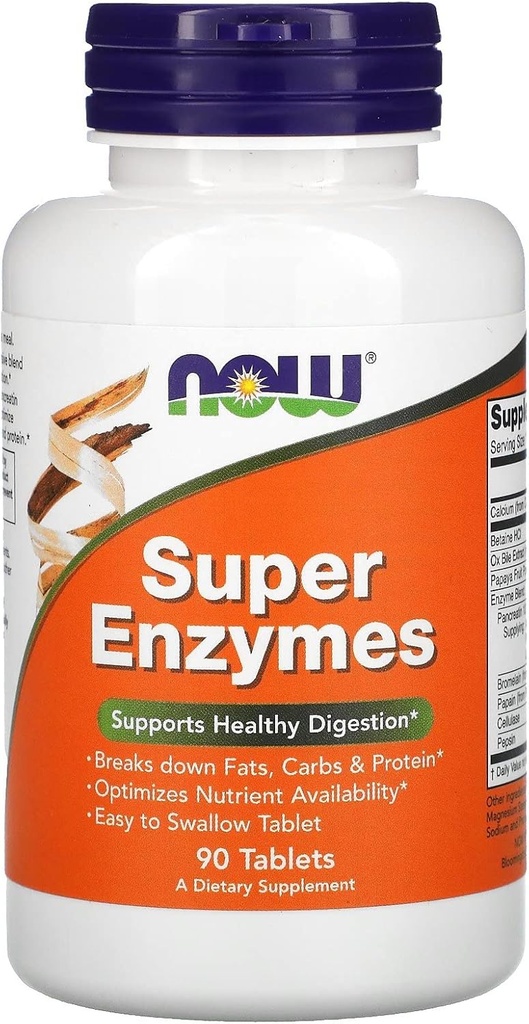 Nu livsmedel Super Enzymes, 90 tabletter
