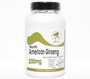 Nordamerikanska Ginseng 200mg - 200 kapslar - Inga tillsatser - Naturtitionstillägg