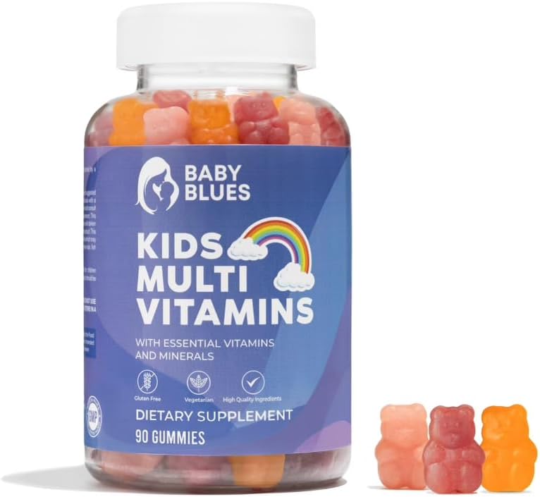 Baby Blues kompletta barn Multivitamin Gummies - Vitaminer för barns dagliga hälsa - Goda barns multivitamin Gummy Björnar