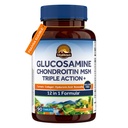 Vitalitown Glucosamine Chondroitin MSM | Collagen, Boswellia, Turmeric, Hyaluronic Acid, Bromelain | Triple Action+ Formel | 12 Ingredienser | 90 tabletter, No Shellfish