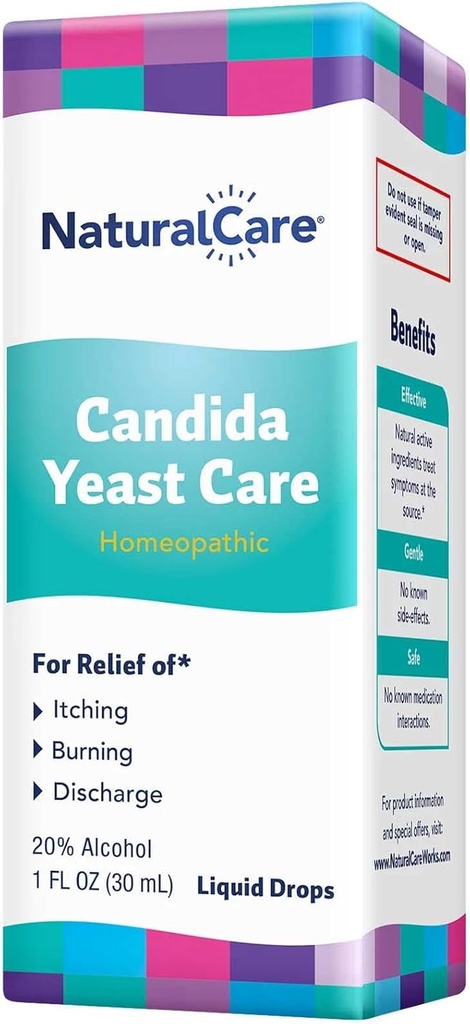 NaturalCare Candida Yeast Care, homeopatiska flytande droppar, 1 mr oz