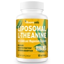 L-Theanine 800mg Supplement med GABA och Magnesium Glycinate - Naturlig förening, sömn och avkoppling (60 Softgels)
