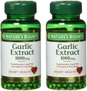 Naturens Bounty Garlic Extract 1000 mg Softgels för kardiovaskulärt stöd,100 ea (Pack of 2)