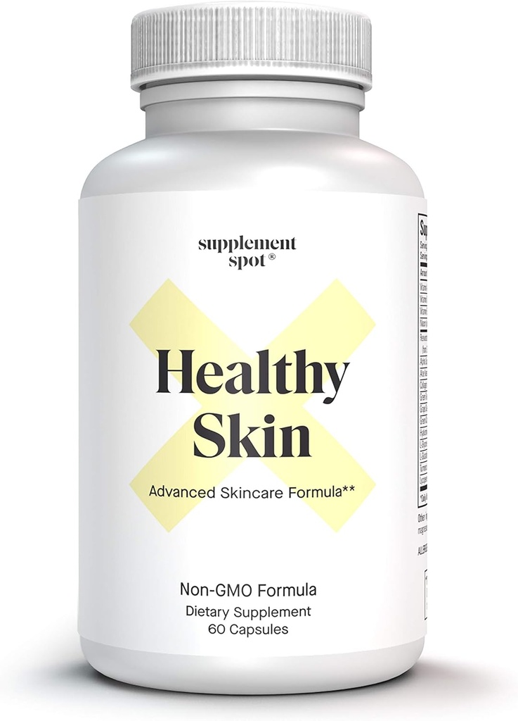 Hälsosam hud Anti-Aging Supplement w/Hyaluronic Acid, Trans Resveratrol, Collagen & Alpha Lipoic Acid – Anti Wrinkles Supplement Protects, Rejuvenates & Increases Skin Elasticity (60 kapslar)