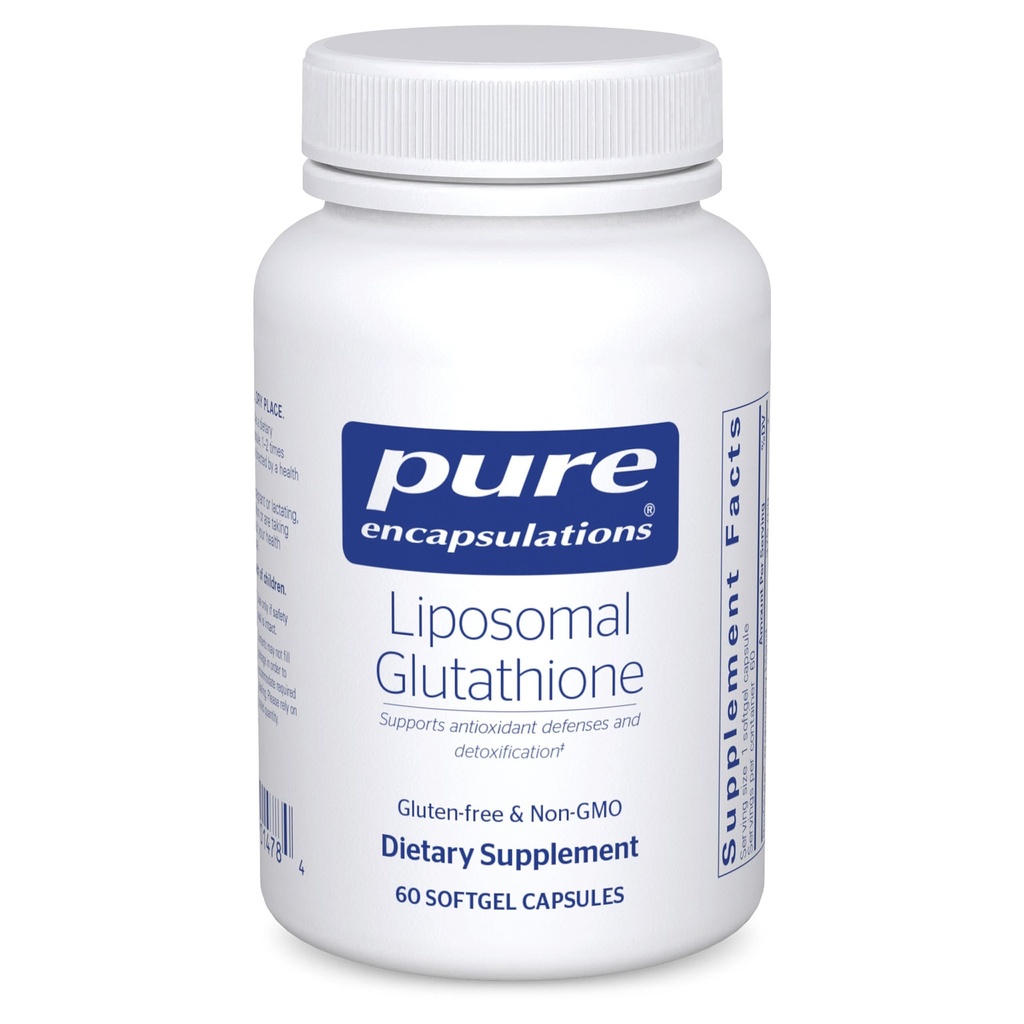 Rena inkapslingar Liposomal Glutathione - Immun Support & Liver Detox * - Antioxidantskydd - med Setria Glutathione - Non-GMO - 60 Softgel kapslar