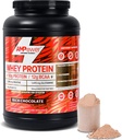 Choklad Whey Protein Powder | Vetenskapligt-Designed Optimum Muscle Stack, Gut, Brain, Immune | Protein, BCAA, Kreatin, L-Glutamin, Probiotika, Digestive Enzymes | Rich Chocolate, 38.9oz