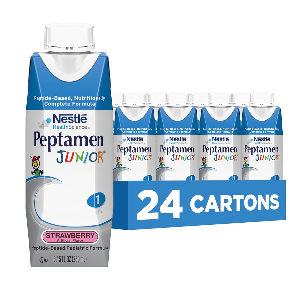 Peptamen Junior Supplement, Strawberry, 8.45 Fluid Ounce, Pack av 24