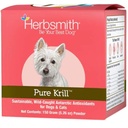 Herbsmith Pure Krill - Wild-Caught Antarctic Krill - Bara 1 Ingrediens - Astaxanthin för hundar - Redo att använda Omega 3s - Alternativ till Krill Oil för hundar - 150g