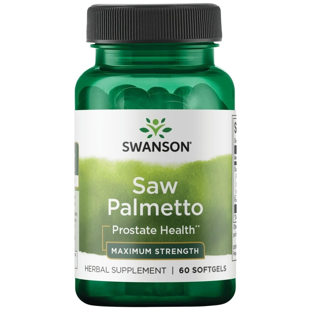 Swanson Saw Palmetto 320 Milligram 60 Sgels