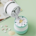 Pill Cutter - Pill Splitter med rostfritt stål Blade för skärning av små piller eller stora piller i en tredjedel, Pill Cutter 1/3, lämplig för skärning av vitaminer, tabletter (1-3 gröna)