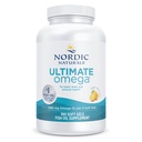 Nordic Naturals Ultimate Omega, Lemon Flavor - 180 Soft Gels - 1280 mg Omega-3 - High-Potency Fish Oil med EPA & DHA - Främjar hjärn- och hjärthälsa - Non-GMO - 90 portioner