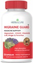 MIGRAINE Guard ® New Migraine Relief Headache Prevention, Clinically Proven COQ10, VIT B2, VIT B6, Feverfew, Magnesium GLYCINATE, Ginger, Exceptional Response under försök gjorda i Kanada