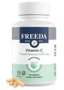 FREEDA Timed Release Vitamin C 1000mg - Långsam frisättning för All-Day Immune & Antioxidant Support, Gentle on Stomach, Kosher & Vegan, High-Absorption Tablets (100 tabletter)