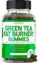 Green Tea Fat Burner Weight Loss Gummies (60 Count) Fat Burner Women - Appetite Suppressant Weight Loss Supplement för män och kvinnor med Apple Flavored - Tredjepartstestade - USA Made