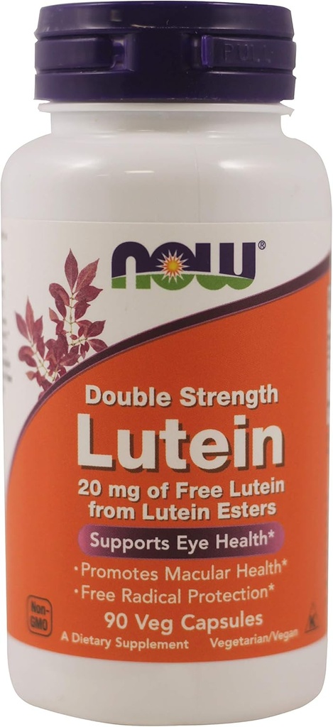 Nu livsmedel - Dubbel styrka Lutein Eye Health Support 20 mg. - 90 Vegetabiliska kapsel
