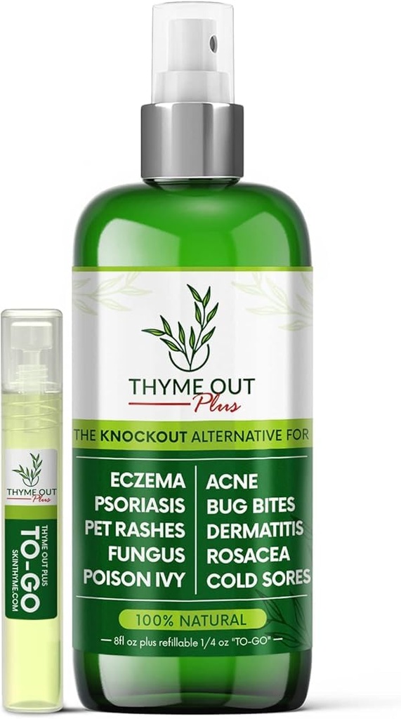 Plus Eczema Behandling, Psoriasis Behandlingar Acne, Dermatit, Rosacea, Cold Sores, Pet Rashes, Bug Bites, Poison Ivy, Anti Itch Spray för Itchy Skin Relief för barn, Vuxen & Baby