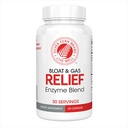 Silver Fern Bloat & Gas Relief Digestive Enzyme Blend - 1 flaska = 30 portioner - FODMAP & Bloating Digestion Supplement med Tolerase L, Pectinase & More (1 flaska)