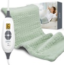 Pure Enrichment PureRelief XL Heating Pad - 12 "x 24" Electric Heating Pad for Back Pain & Cramps, 6 Heat Settings, FSA / HSA Eligible, Soft Machine Wash Fabric, Auto-Off & Moist Heat (Zen Green)