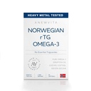 Norska RTG Omega 3 Fish Oil för hjärn- och hjärtboost, Triglyceride Fish Oil Omega 3 Supplements, 300 DHA 600 EPA Omega 3 Softgels Essential Fatty Acids för ögon, hud och gemensamma, 1200mg, 60 portioner