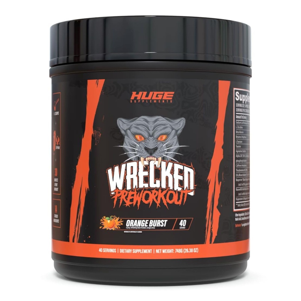 Stora tillägg förstörda pre-workout, avancerad formel, ökar energi, fokus, pumpar och prestanda, 10g L-Citrulline, 6.4g Beta Alanine, 5g Tyrosine, 1g Alpha GPC, 375mg Fast-Acting Caffeine & More