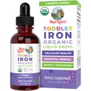 MaryRuth Organics Iron Supplement for Toddlers | Liquid Iron Supplement for Children Ages 1-3 | Järntillskott för järnbrist | Ferrochel | Sugar Free | Vegan | Non-GMO | Gluten Free | 2 Fl Oz