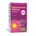 Naturliga faktorer, vitamin B12 Methylcobalamin 5000 mcg, tuggbar stöd för energi och immunhälsa, vegetariska, 60 tabletter (60 portioner)