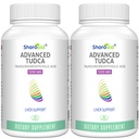 TUDCA Liver Support Kosttillskott 1200 mg-Tredje part Testade-Bile salter för lever Detox Cleanse-High Strength Formel-Vegan kapslar för lever,Gallbladder, Kidney Health, 2 flaska-120 kapslar