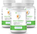 Ben Natural Health Daily Energy B-Vitamin Complex med TMG och Zink för naturlig energi, stress, fokus och immunstöd, 30 kapslar, 3 Pack