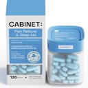 Kabinett: Nattsmärta Reliever PM och sömnhjälp för huvudvärk, Migraine Relief, värk och smärta | Acetaminophen 500mg, Diphenhydramine HCl 25mg, 120 Caplets (Starter Kit)