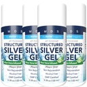 Extra styrka kolloidal Silver Gel 30ppm med Aloe Vera - pH Balanced Structured Silver - Triple Strength Soothe & Relieve - Easy Pump Bottle, 3.38Oz (4 Pack)