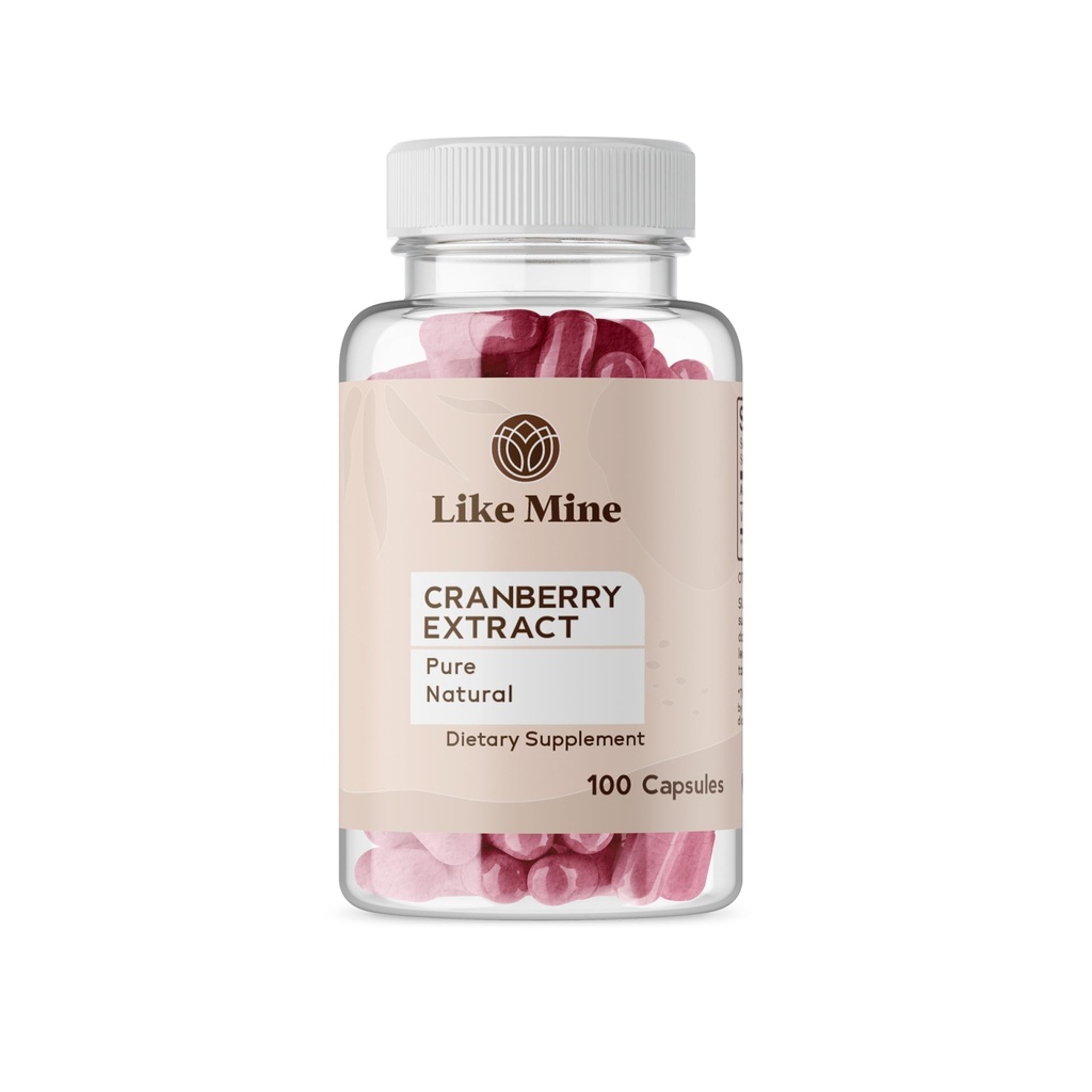 Liksom Mine Cranberry Extract (100 kapslar) Rena, Inga tillsatser, Ensam Ingrediens (100 greve)